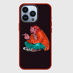 Чехол для iPhone 13 Pro Sad Kurt, цвет: 3D-красный