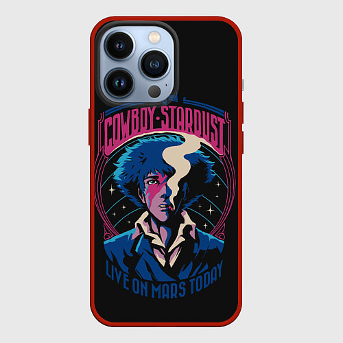 Чехол iPhone 13 Pro Ковбой Бибоп Ретро / 3D-Красный – фото 1