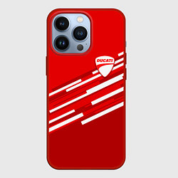 Чехол для iPhone 13 Pro DUCATI ДУКАТИ, цвет: 3D-красный