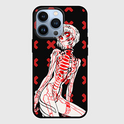 Чехол для iPhone 13 Pro Ева 00 Аянами Рей в X Ray, цвет: 3D-черный