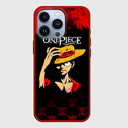 Чехол для iPhone 13 Pro Луффи One Piece Большой куш, цвет: 3D-красный