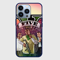 Чехол для iPhone 13 Pro GTA V TEAM FOREVER AND EVER, цвет: 3D-тёмно-синий