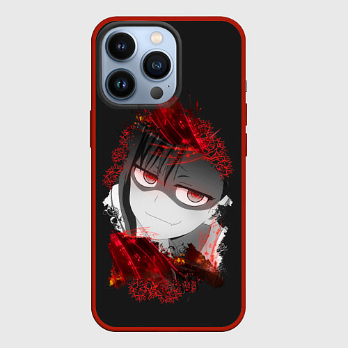 Чехол iPhone 13 Pro Bad Girl Nagatoro / 3D-Красный – фото 1