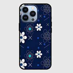 Чехол для iPhone 13 Pro Ночная поляна, цвет: 3D-черный
