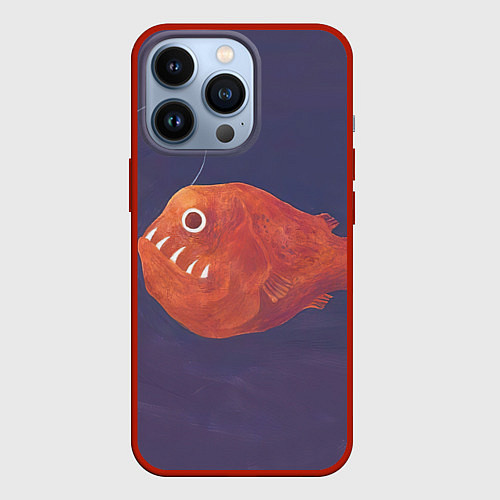 Чехол iPhone 13 Pro Удильщик / 3D-Красный – фото 1