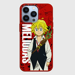 Чехол для iPhone 13 Pro Мелиодас, Meliodas, цвет: 3D-красный