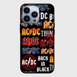 Чехол для iPhone 13 Pro AC DC LOGOBOMBING, цвет: 3D-черный