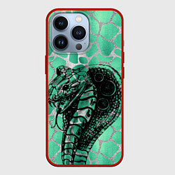 Чехол iPhone 13 Pro Кобра Змеиный стиль