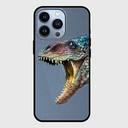 Чехол для iPhone 13 Pro Хищный динозавр Dino Z, цвет: 3D-черный