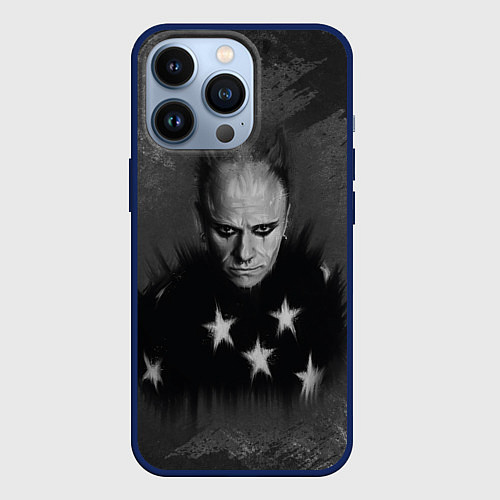 Чехол iPhone 13 Pro Keith Charles Flint Кит Флинт Z / 3D-Тёмно-синий – фото 1