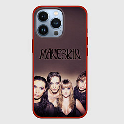 Чехол для iPhone 13 Pro Maneskin, цвет: 3D-красный