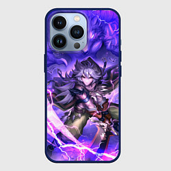 Чехол для iPhone 13 Pro Рэйзор Genshin Impact Геншин Импакт Z, цвет: 3D-тёмно-синий