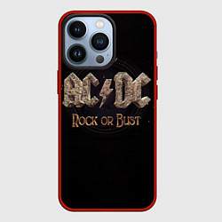 Чехол для iPhone 13 Pro ACDC Rock or Bust, цвет: 3D-красный