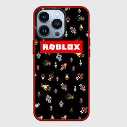 Чехол для iPhone 13 Pro ROBLOX PATTERN РОБЛОКС Z, цвет: 3D-красный