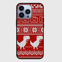 Чехол для iPhone 13 Pro Новогодний гугл, цвет: 3D-черный