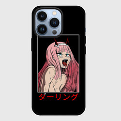 Чехол для iPhone 13 Pro Зеро ту ahegao франкс, цвет: 3D-черный