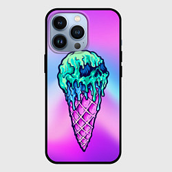 Чехол для iPhone 13 Pro Мороженое Ice Scream Череп Z, цвет: 3D-черный