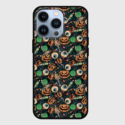 Чехол для iPhone 13 Pro Счастливого Хэллоуина, цвет: 3D-черный
