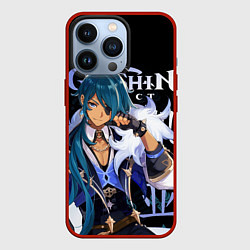 Чехол для iPhone 13 Pro Кэйа Genshin Impact, цвет: 3D-красный