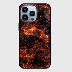 Чехол для iPhone 13 Pro Горящая лава, цвет: 3D-черный