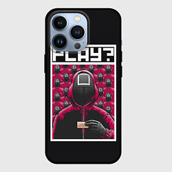 Чехол для iPhone 13 Pro Поиграем в Кальмара?, цвет: 3D-черный