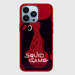 Чехол для iPhone 13 Pro Игра в кальмара Red Black, цвет: 3D-красный