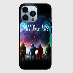 Чехол для iPhone 13 Pro AMONG US SPACE IMPOSTOR, цвет: 3D-черный