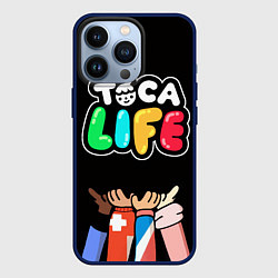 Чехол для iPhone 13 Pro Toca Life: Friends, цвет: 3D-тёмно-синий