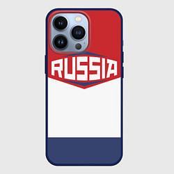Чехол для iPhone 13 Pro Russia, цвет: 3D-тёмно-синий