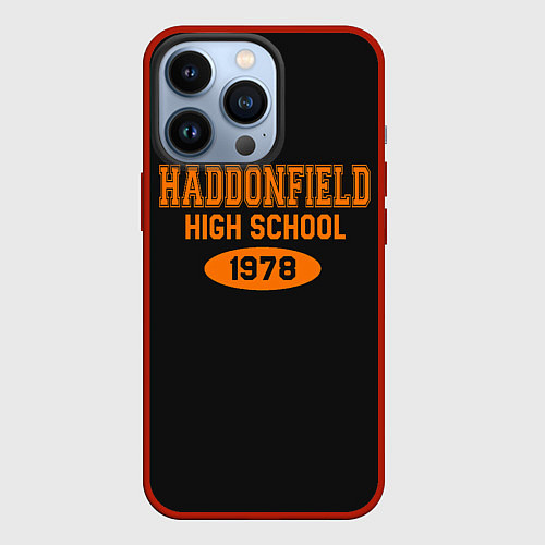 Чехол iPhone 13 Pro Haddonfield High School 1978 / 3D-Красный – фото 1