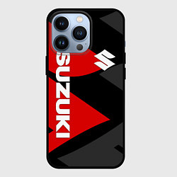 Чехол для iPhone 13 Pro SUZUKI СУЗУКИ RED LOGO, цвет: 3D-черный