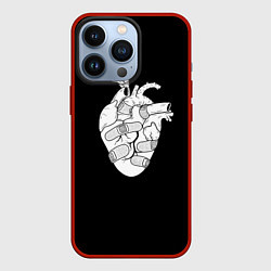 Чехол для iPhone 13 Pro Раненное-сердце, цвет: 3D-красный