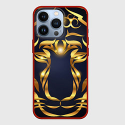 Чехол для iPhone 13 Pro Золотой символ года Тигр, цвет: 3D-красный