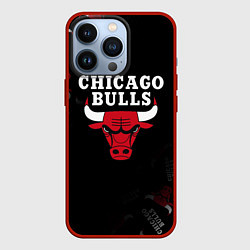 Чехол для iPhone 13 Pro ЧИКАГО БУЛЛС БЫКИ CHICAGO BULLS, цвет: 3D-красный