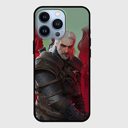 Чехол для iPhone 13 Pro ВЕДЬМАК THE WITCHER ГЕРАЛЬТ С МЕЧОМ, цвет: 3D-черный