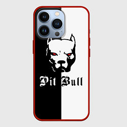 Чехол для iPhone 13 Pro Pit Bull боец, цвет: 3D-красный