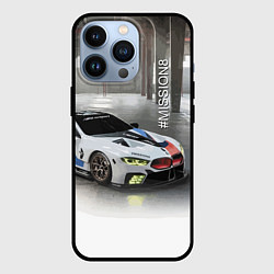 Чехол для iPhone 13 Pro BMW Motorsport Mission 8, цвет: 3D-черный
