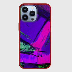 Чехол для iPhone 13 Pro Фиолетово!, цвет: 3D-красный