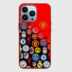 Чехол для iPhone 13 Pro МАНЧЕСТЕР ЮНАЙТЕД FCMU, цвет: 3D-красный