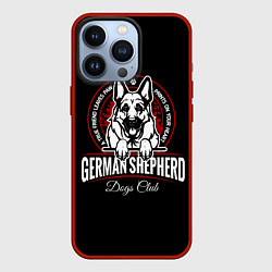 Чехол для iPhone 13 Pro Немецкая Овчарка German Shepherd -1, цвет: 3D-красный