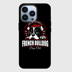 Чехол для iPhone 13 Pro Французский Бульдог French Bulldog, цвет: 3D-черный
