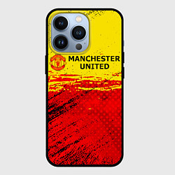 Чехол для iPhone 13 Pro Manchester United: Дьяволы, цвет: 3D-черный