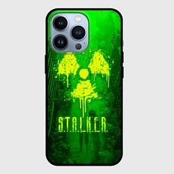 Чехол для iPhone 13 Pro STALKER LOGO RADIATOIN NEON TOXIC, цвет: 3D-черный