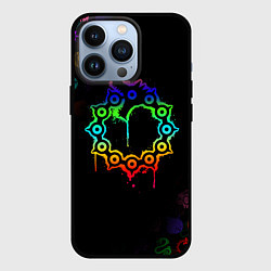 Чехол для iPhone 13 Pro МЕЛИОДАС 7 СМЕРТНЫХ ГРЕХОВ ЦВЕТНОЙ, цвет: 3D-черный