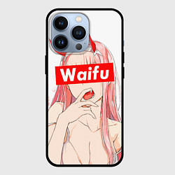 Чехол для iPhone 13 Pro Waifu -02 Darling in the Franxx, цвет: 3D-черный