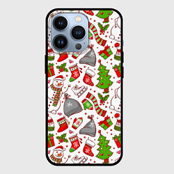 Чехол для iPhone 13 Pro Новый Год!, цвет: 3D-черный