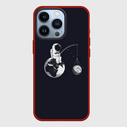 Чехол для iPhone 13 Pro Мы одни в этой Вселенной, цвет: 3D-красный