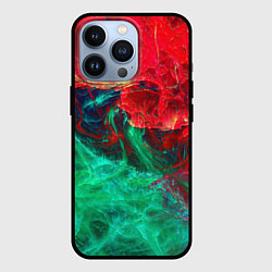Чехол iPhone 13 Pro НЕОНОВАЯ ТОКСИЧНАЯ АБСТРАКЦИЯ NEON TOXIC WAVES
