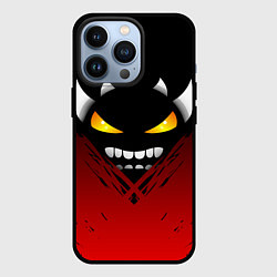 Чехол для iPhone 13 Pro Geometry Dash: Demon Smile, цвет: 3D-черный