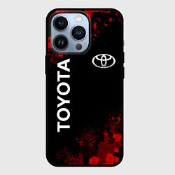Чехол для iPhone 13 Pro TOYOTA MILITARY PIXEL BLACK RED, цвет: 3D-черный